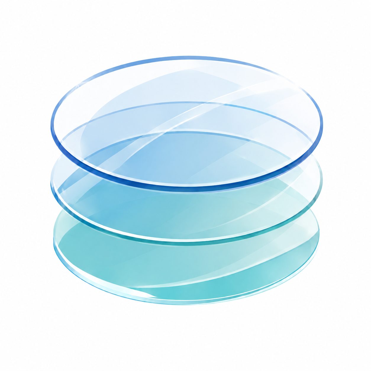 Ilustración lentes apiladas – Materiales